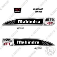 Fits Mahindra 1533 HST Decal Kit Tractor Reproduction Decals - Chrome Vinyl!