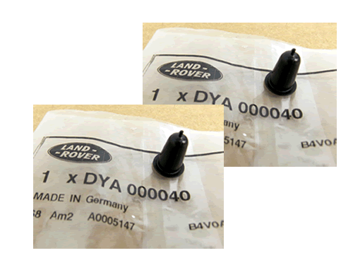 GENUINE LAND ROVER E PILLAR GROMMET SET DYA000040 RANGE ROVER 10-12 - Picture 2 of 4