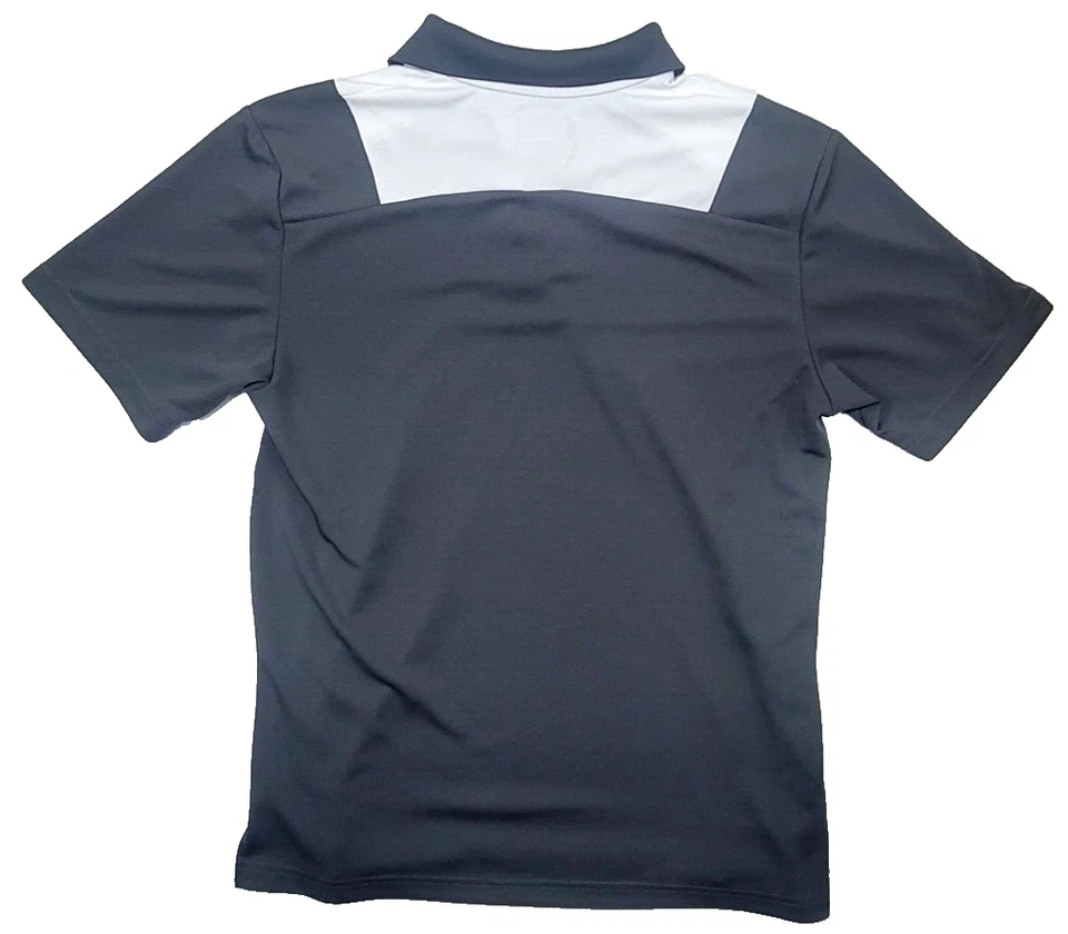 Camisa Polo PGA Tour Para Hombres Gris Blanca Golf Manga Corta Logo Talla M Mediana Foto 4 de 4