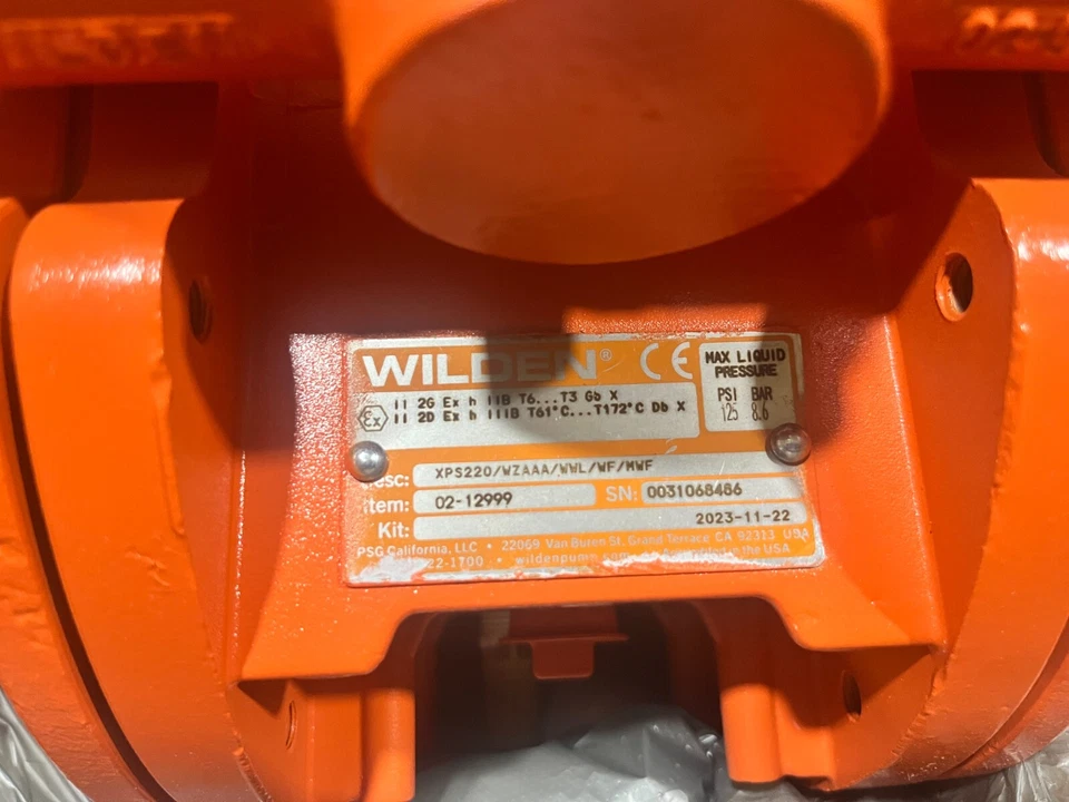 New Wilden Model XPS220/WZAAA/WWL/WF/MWF 1" Double Diaphragm AODD Pump 02-12999 - Image 4 of 4