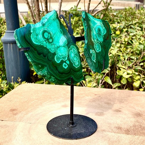 1.88+1.39LB Natural crystal Malachite wing Crystal Healing + brackets - 第 5/12 張圖片