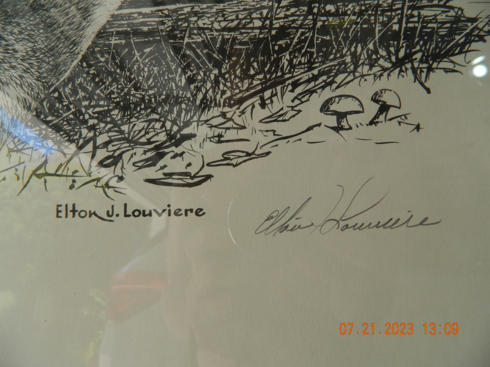 Elton Louviere Signed Print "On The Run" eBay