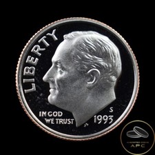 1993 S Proof Roosevelt Dime from Mint Set High Grade Beauty++