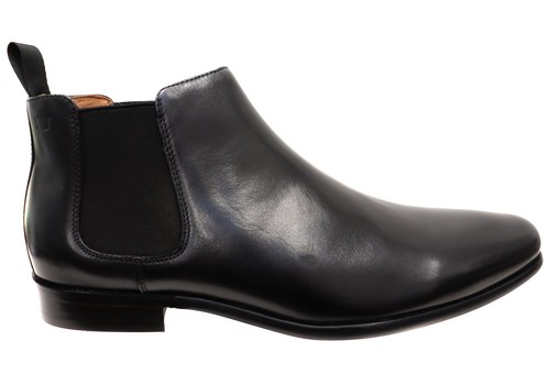 Florsheim Mens EE Extra Wide Leather Barret Plain Toe Chelsea Boots - Picture 3 of 15