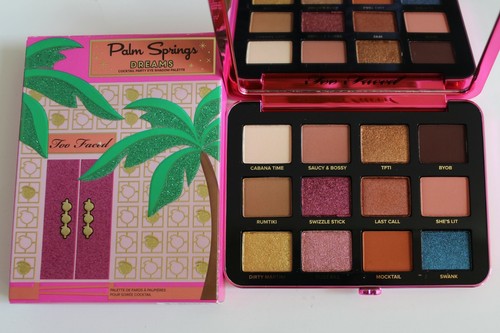 TOO FACED Palm Spring Dreams Lidschattenpalette 12 Farben 0,48 Unzen NEU IM KARTON - Bild 2 von 8