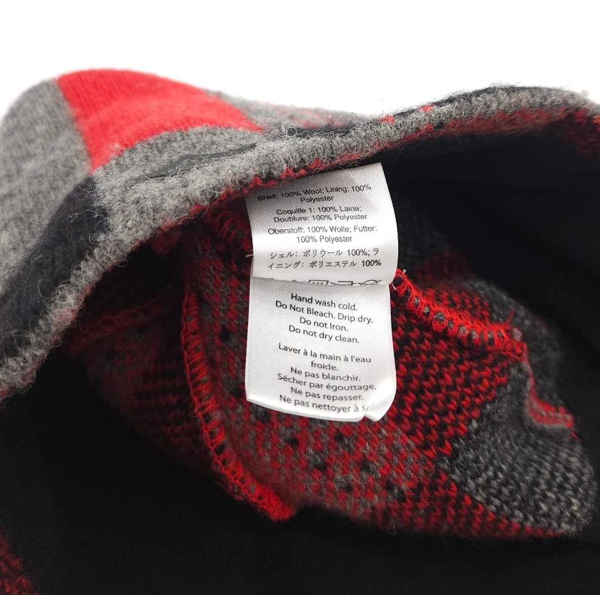 outdoor-research windstopper winter plaid snow ski skull cap hat
