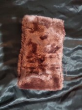 Manicotto peloso marrone, sciarpa scaldacollo George taglia unica