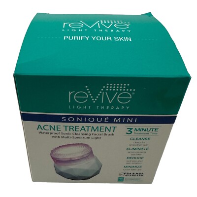 reVive Sonique Mini Light Therapy Wrinkle Reduction Waterproof Device W/ Light