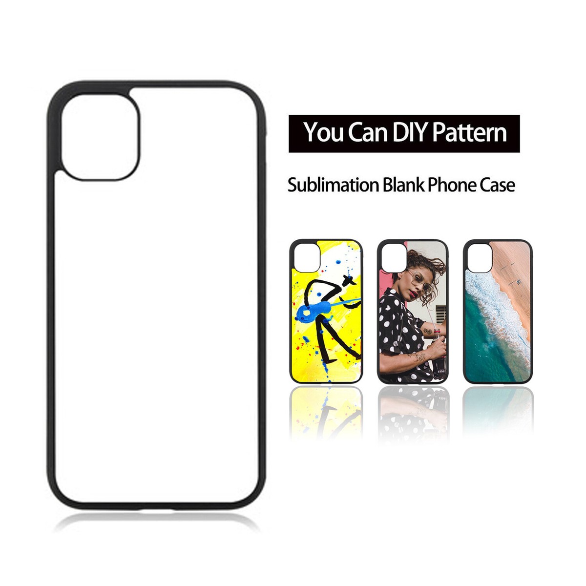 10 PCS Sublimation Blanks Phone Case Bulk Covers Compatible With iPhone  Glitter