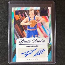 2024-25 Court Kings TYLER KOLEK Brush Strokes Rookie Auto Sapphire 18/25