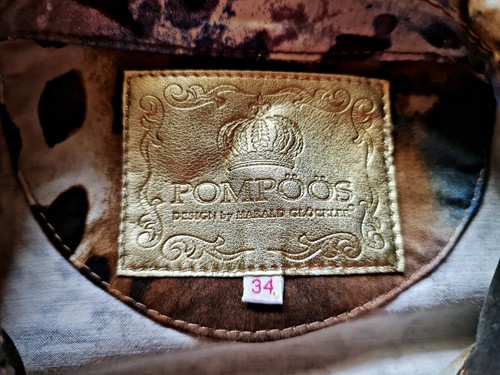 JACKET AUTHENTIC HARALD GLOOCKLER POMPOOS ANIMAL WOMEN'S BLAZER-SIZE:US 6/EU 34 - Picture 6 of 7