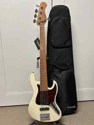 Sadowsky MetroExpress Hybrid P/J Bass 5-String - Olympic White