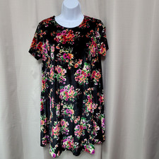 Show Me Your Mumu Velvet Em Mini Dress Women's Sz Medium Black Bohemian Bouquet