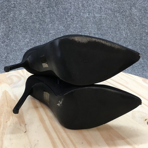 Boohoo Ankle Boots Womens 6 Black Pointed Toe Stilleto Heels Casual Comfort - Picture 11 of 14