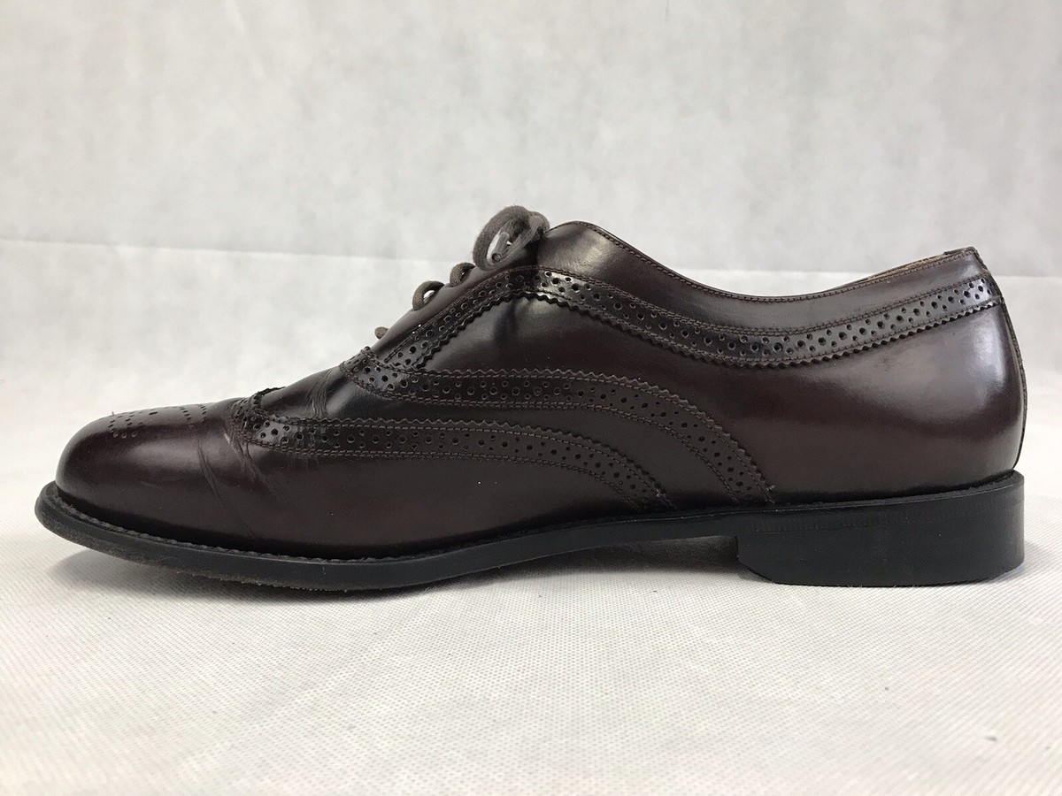 Towncraft Vintage Men\'s Black Wingtip Lace Up Oxfords Size 10.5 C VTG TOWNCRAFT Men main image 2