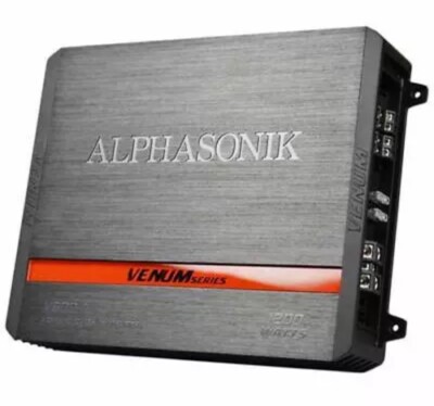Alphasonik V600.4 Venum Series 1200 Watts Max 4-Channel Car Amplifier