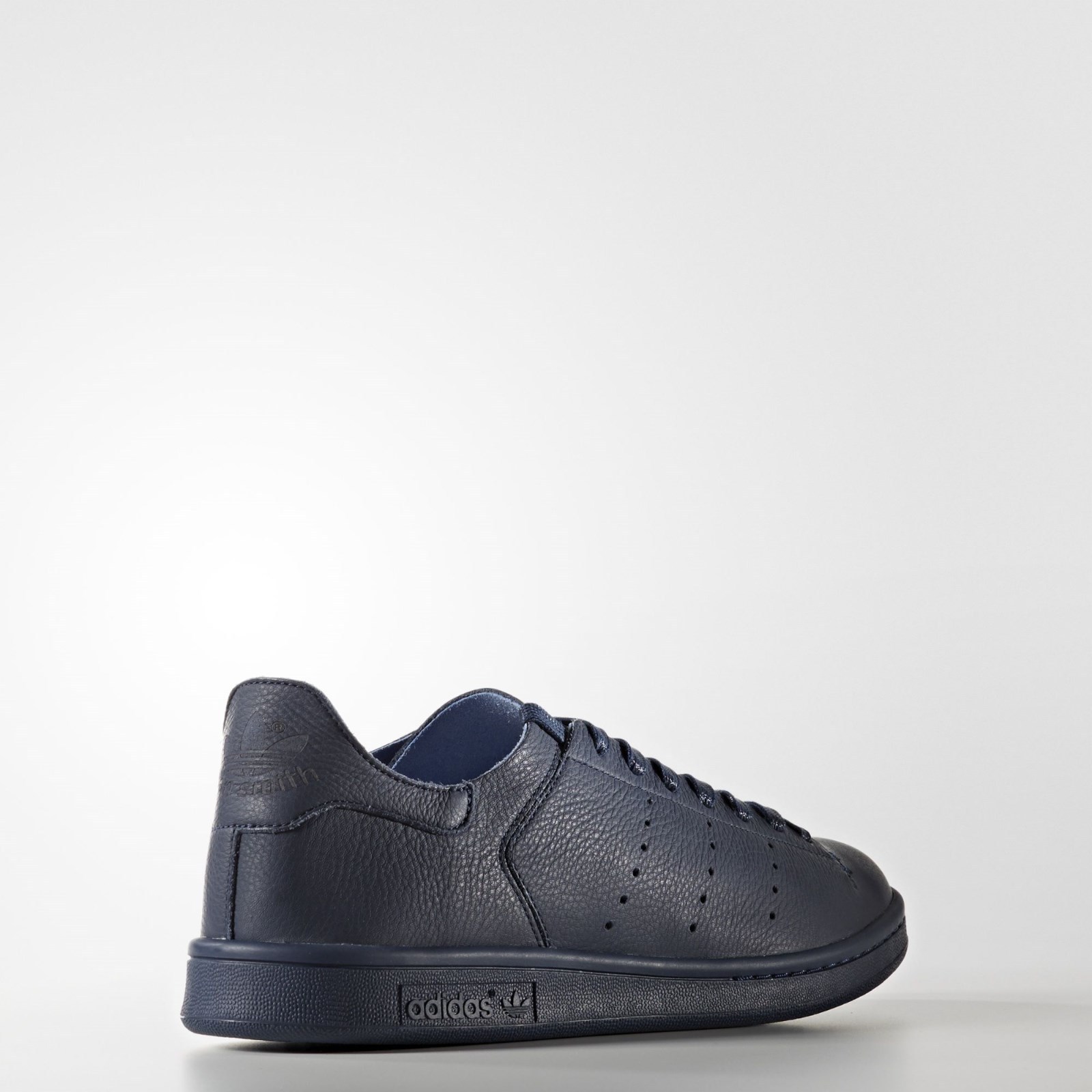 stan smith black leather sock