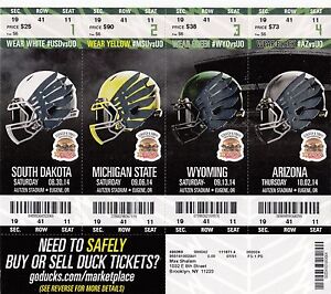 Ducks Football Seating Chart