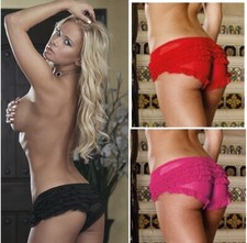 Crotchless Panties Layered Ruffles DreamGirl Lingerie 1334