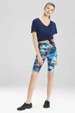 Josie Natori Women's Elements Dolman V-Neck Top T Shirt Navy blue Size S $48