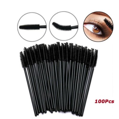 100pc Disposable Eyelash Brush Mascara Wands Applicator Eyebrow Brush MakeupTool