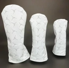 Air Jordan Head Cover White and Grey Jumpman Driver, Fairway, Hybrid, Putter