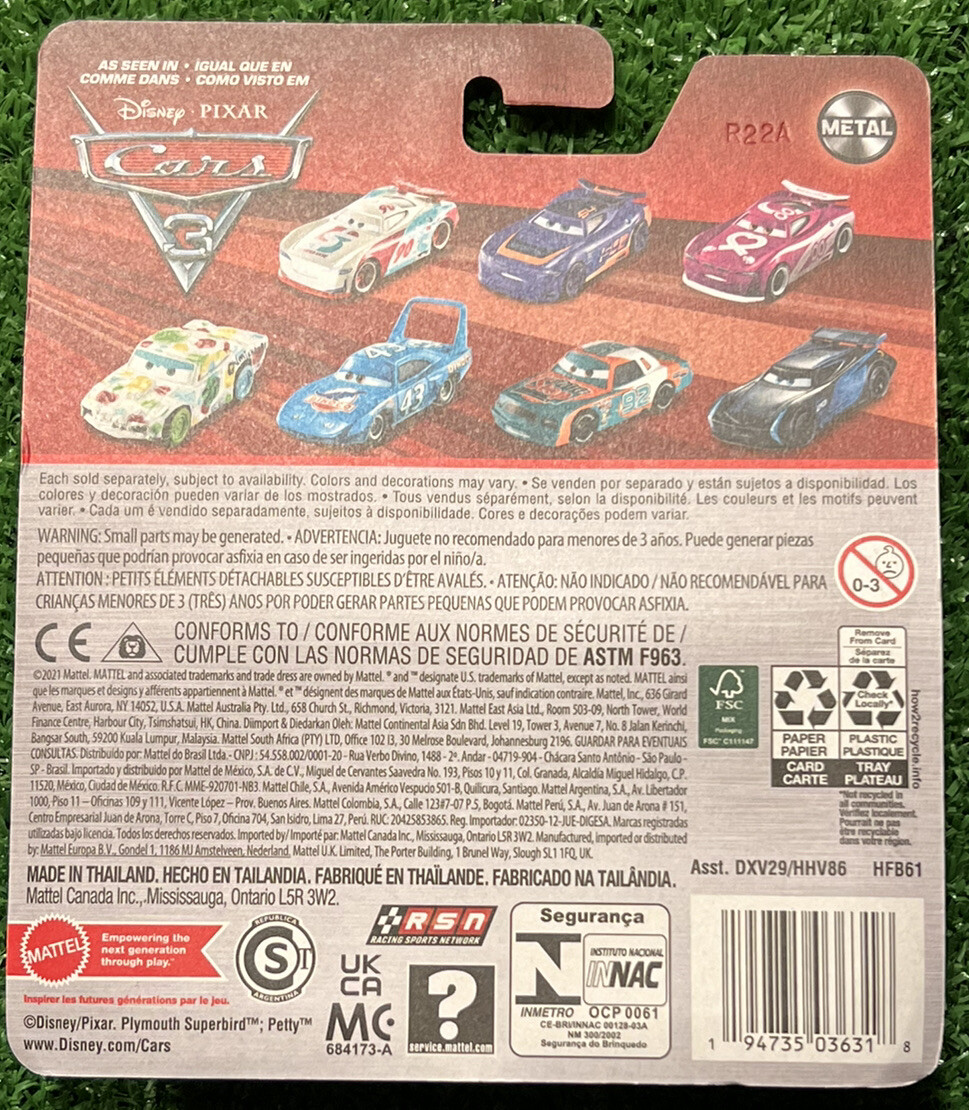 New Disney Cars 3 George New-Win Diecast Next-Gen Leak Less Racer