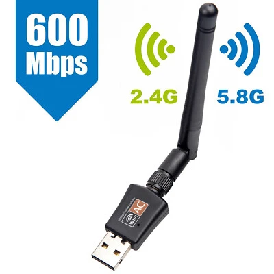 600Mbps Wireless Internet Signal Booster Wifi Range Extender USB Adapter Antenna - Image 1 of 4