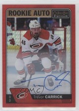 2016-17 O-Pee-Chee Platinum Rookie Red Prism /50 Trevor Carrick #R-TC Auto 01qm