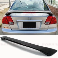 2001-03 2004 2005 HONDA CIVIC 4Dr Factory Style Spoiler W/L PAINTED GLOSS BLACK