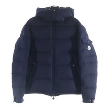 MONCLER MONTGENEVRE Giubbotto Mongenable piumino con cappuccio blu navy usato 476794142d