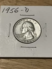 Beautiful 1956 - D Washington 90% Silver Quarter Denver Mint Good Looking Coin