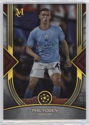 2022 Topps Museum Collection UEFA Champions League Gold 50/50 Phil Foden #47 7y2