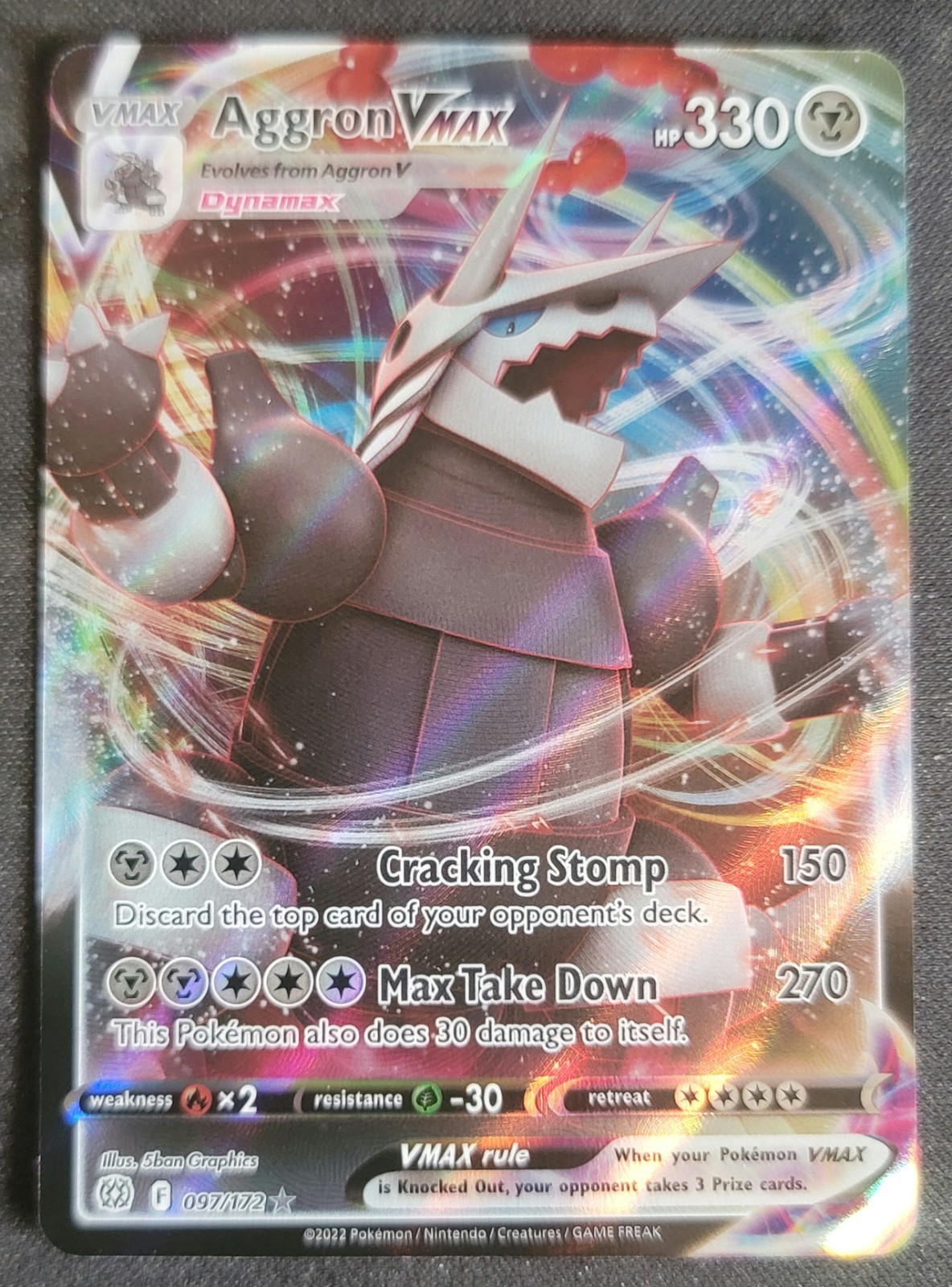 Aggron VMAX 097/172 Pokemon TCG SWSH: Brilliant Stars NM