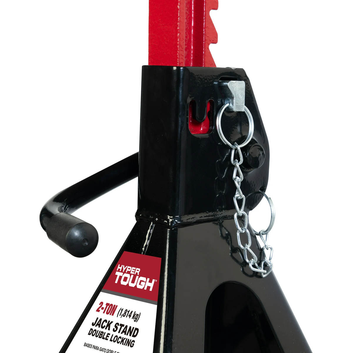 Hyper Tough T42001C 2 Ton Steel Jack Stands Pair Black 10-9/16 to