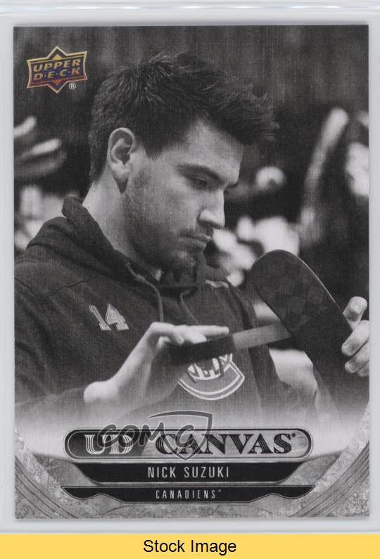 2024-25 Upper Deck Series 2 UD Canvas Black & White Nick Suzuki #C186 READ