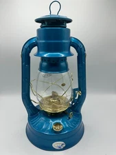 Dietz #08 Blue and Gold vintage style oil lantern