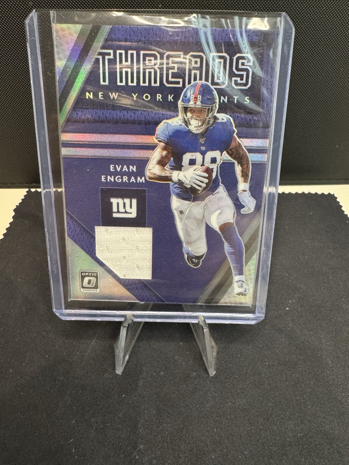 2020 Donruss Optic #DT-EE Evan Engram Donruss Threads Giants/Broncos NFL