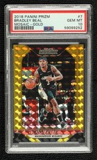2018-19 Panini Prizm Mosaic Gold 4/10 Bradley Beal #7 PSA 10 GEM MT 00ur