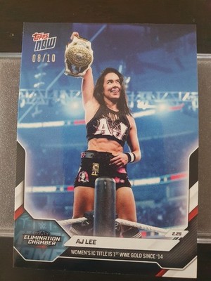 2026 WWE Topps Now #27 AJ LEE - Women IC Title /10 Black