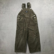 Carter's Bib Overall Youth Boys 4T Olive Green Corduroy Work Wear Farmer Kids