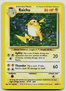 Pokemon Raichu 14/102 for sale | eBay