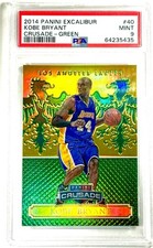 Kobe Bryant 2014 Panini Excalibur Crusade Green /5 PSA 9 Coolest Case Hit Of Era