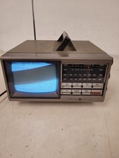 Vintage General Electric GE Portable TV AM/FM Radio 7-7150B Combo W/Cord 148743