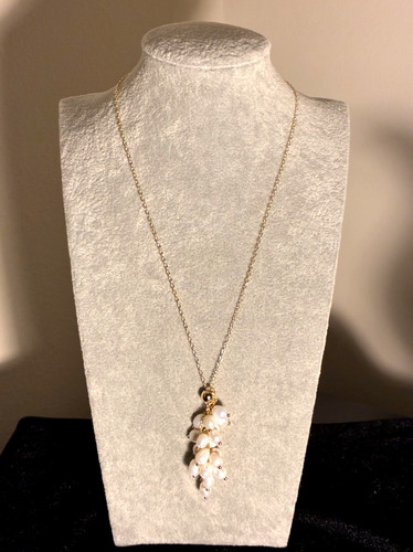 Handcrafted Delicate Genuine Pearl Necklace with Minimalistic Design Style #1