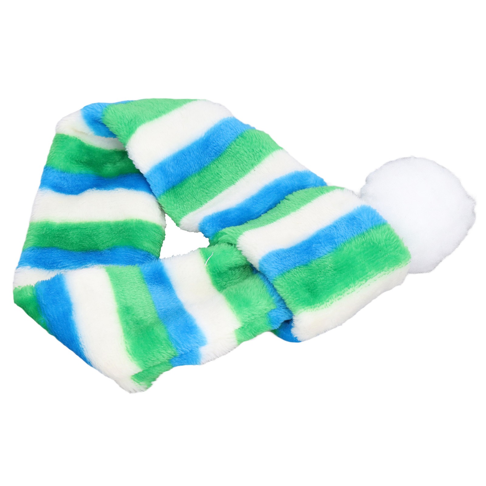 Xmas Pet Scarf Warm Cozy Dog Winter Striped Scarf For Family Shooting