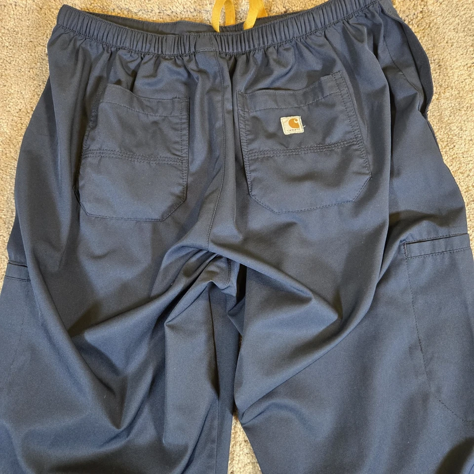 Calça Carhartt Force Scrub Cargo Feminina Tamanho Pequeno (Alta) Azul Marinho Médica  - Imagem 4 de 4