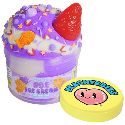 Peachybbies Ube Ice Cream Cloud Slime - Made in USA Premium, 100% Authentic, ...