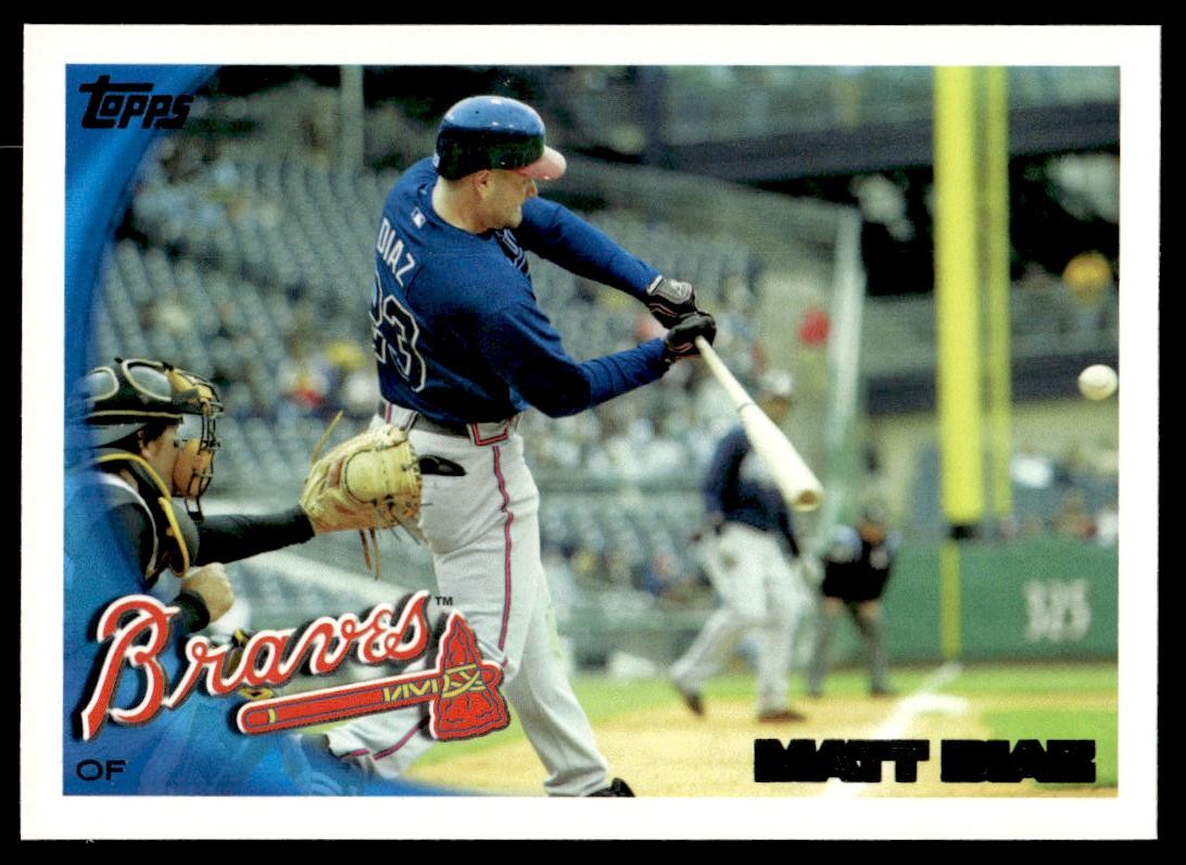 Matt Diaz 2010 Topps #640 Atlanta Braves Baseball Card