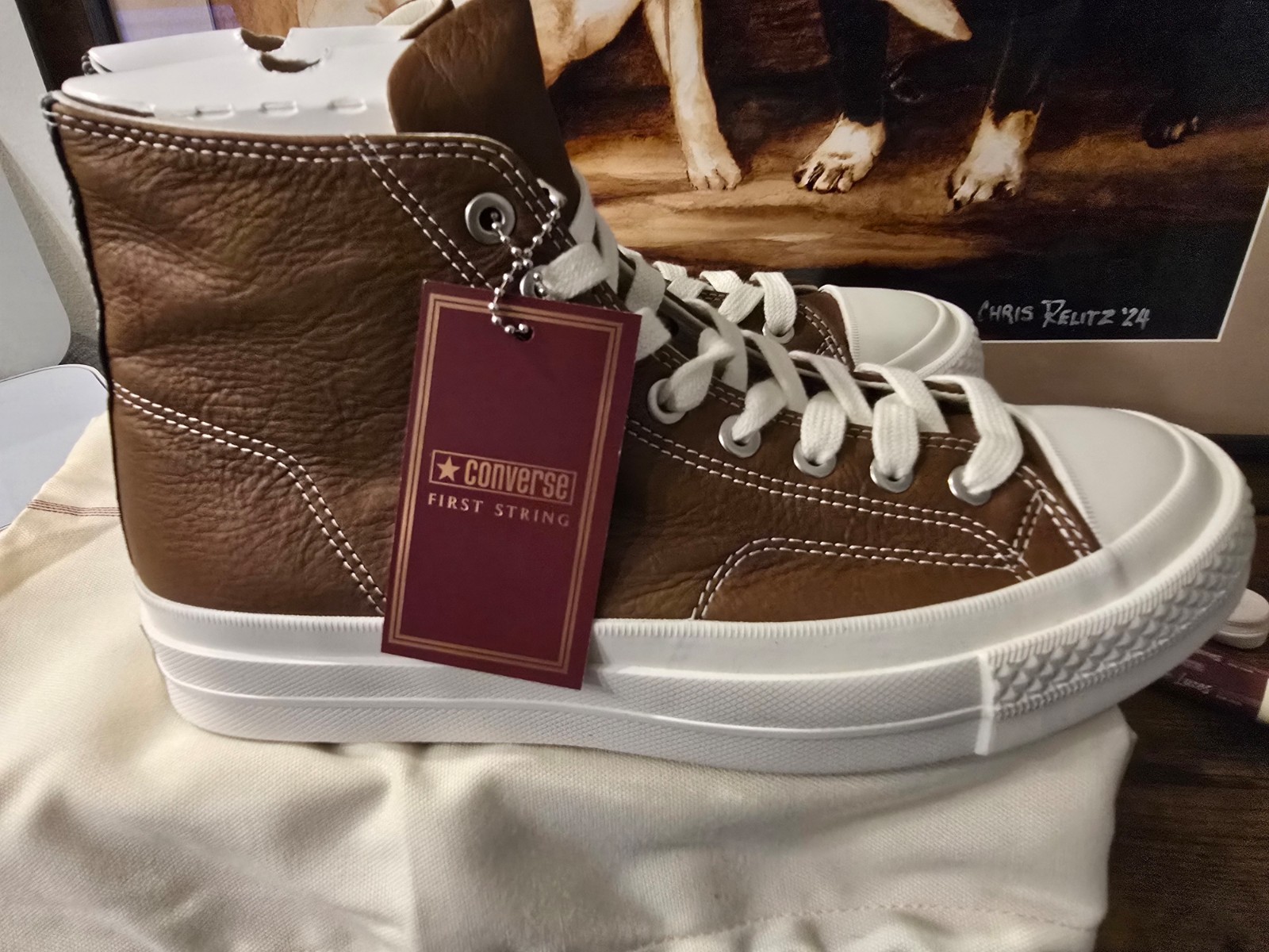 Converse Chuck Taylor First String Hi Chestnut Brown A17915C Shoes Men's Sz 10 image 9